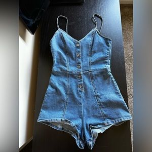 Adorable Denim Romper